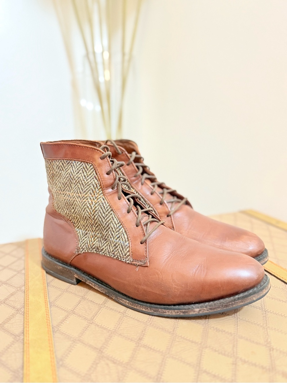 🌾 Allen Edmonds "Shaker Heights" Plain-Toe Blucher Dress Boots, - Picture 6 of 7
